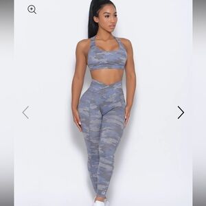 Bombshell Sportswear LOUNGE CONTOUR LEGGINGS blue/grey camouflage